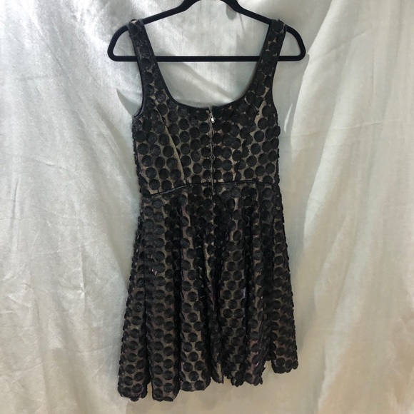 Jill Stuart black/gold cocktail dress. Sz 4 - Picture 8 of 16